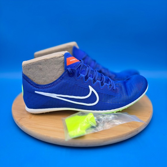Nike Mamba V6 Track and Field Spikes Blue Running Shoes Mens Size 10.5 New NWOB‎